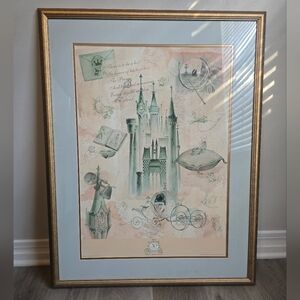 Cinderella's Castle Collage 50th Anniversary Collector’s Framed Wall Art